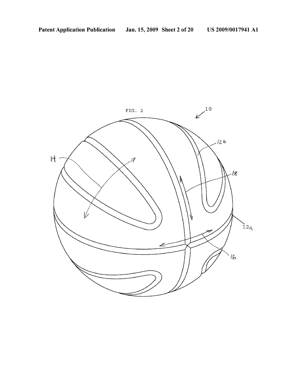 GOLF BALL SURFACE PATTERNS COMPRISING MULTIPLE CHANNELS - diagram, schematic, and image 03