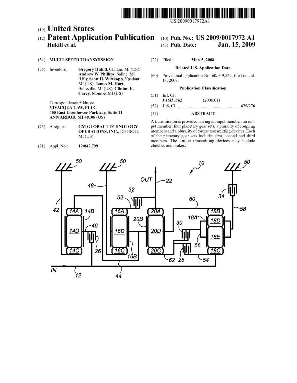 MULTI-SPEED TRANSMISSION - diagram, schematic, and image 01