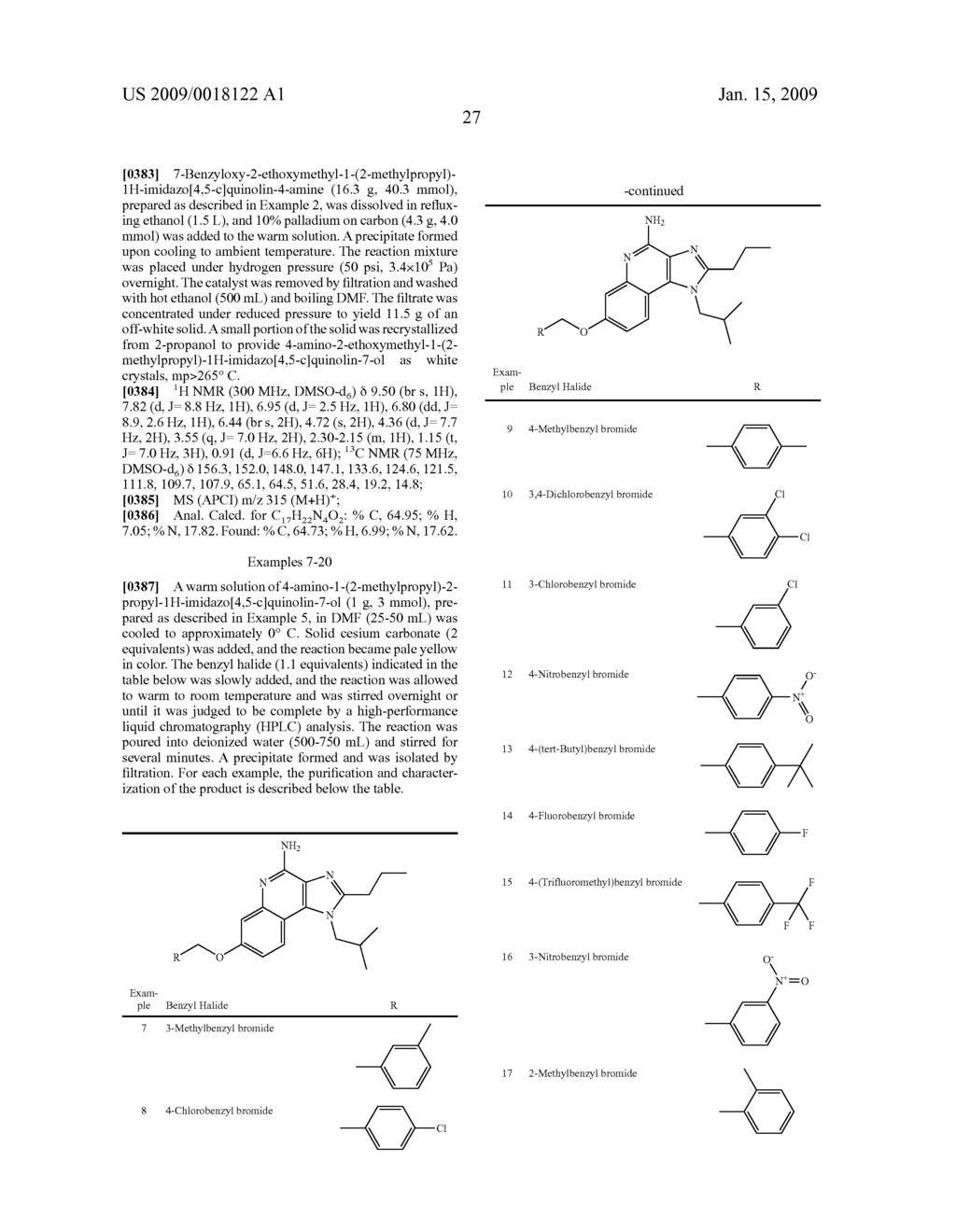 Aryloxy and Arylalkyleneoxy Substituted Imidazoquinolines - diagram, schematic, and image 28