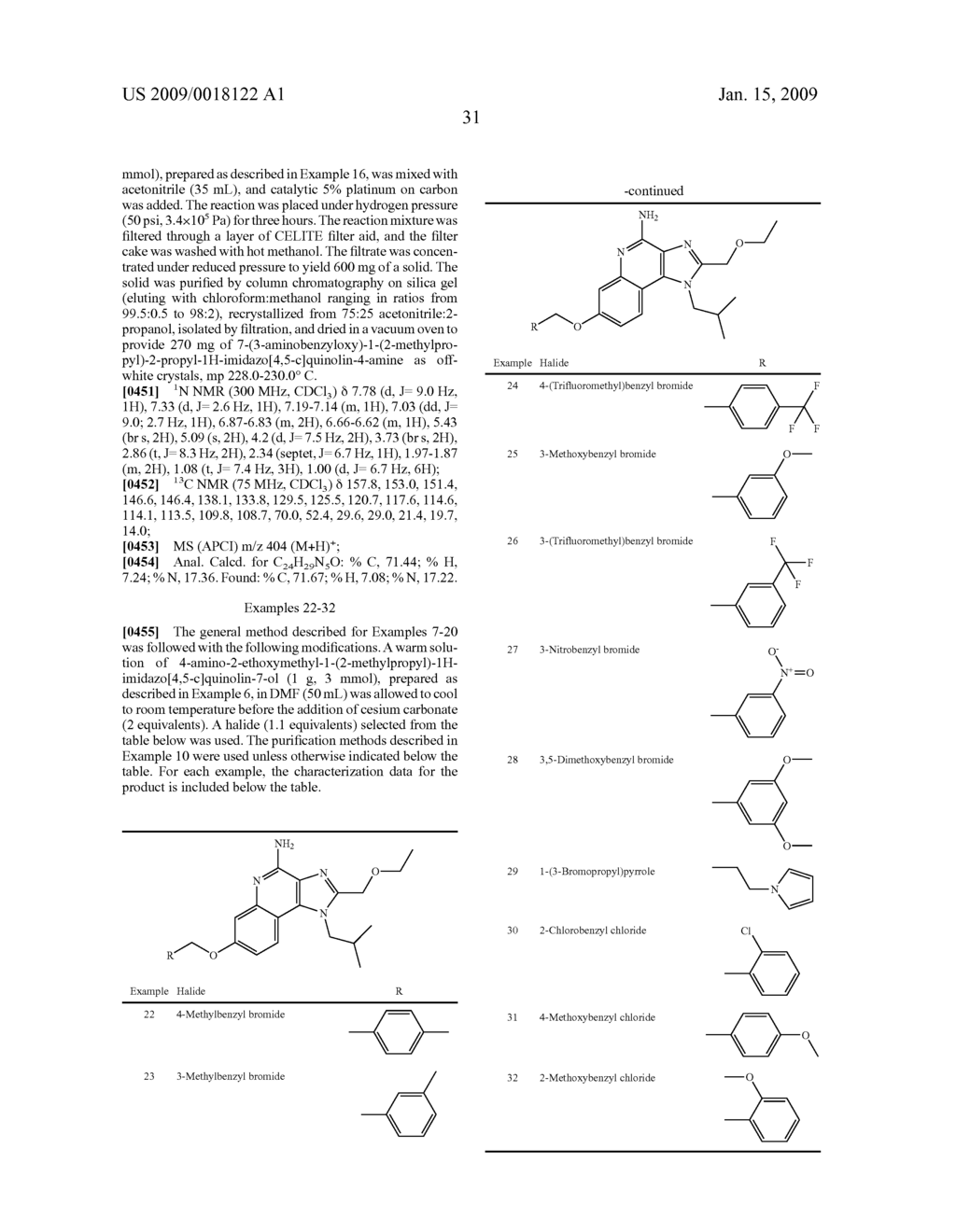 Aryloxy and Arylalkyleneoxy Substituted Imidazoquinolines - diagram, schematic, and image 32