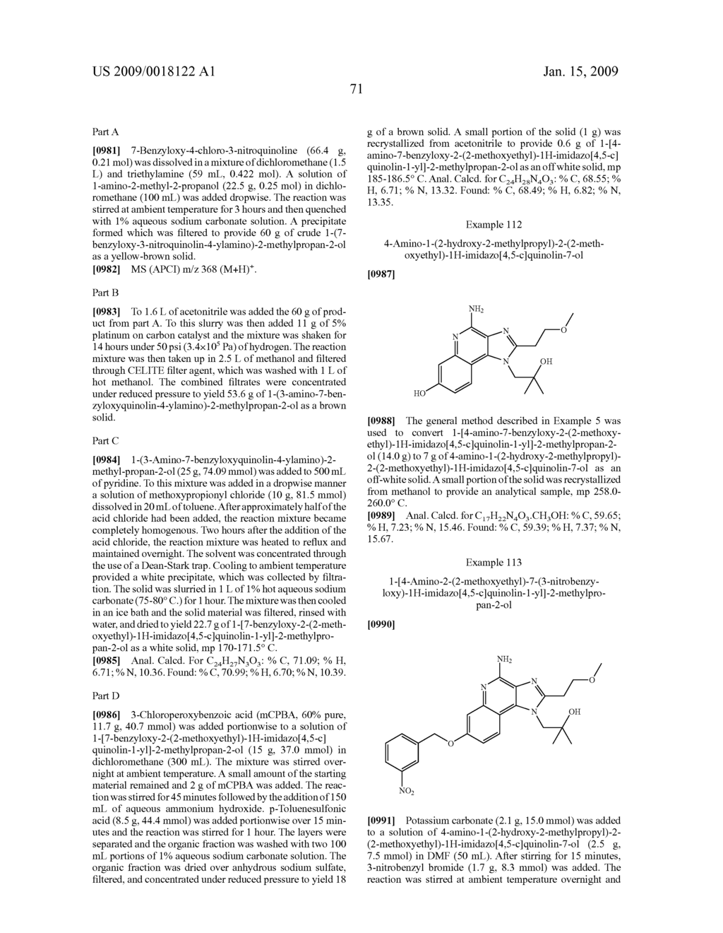 Aryloxy and Arylalkyleneoxy Substituted Imidazoquinolines - diagram, schematic, and image 72