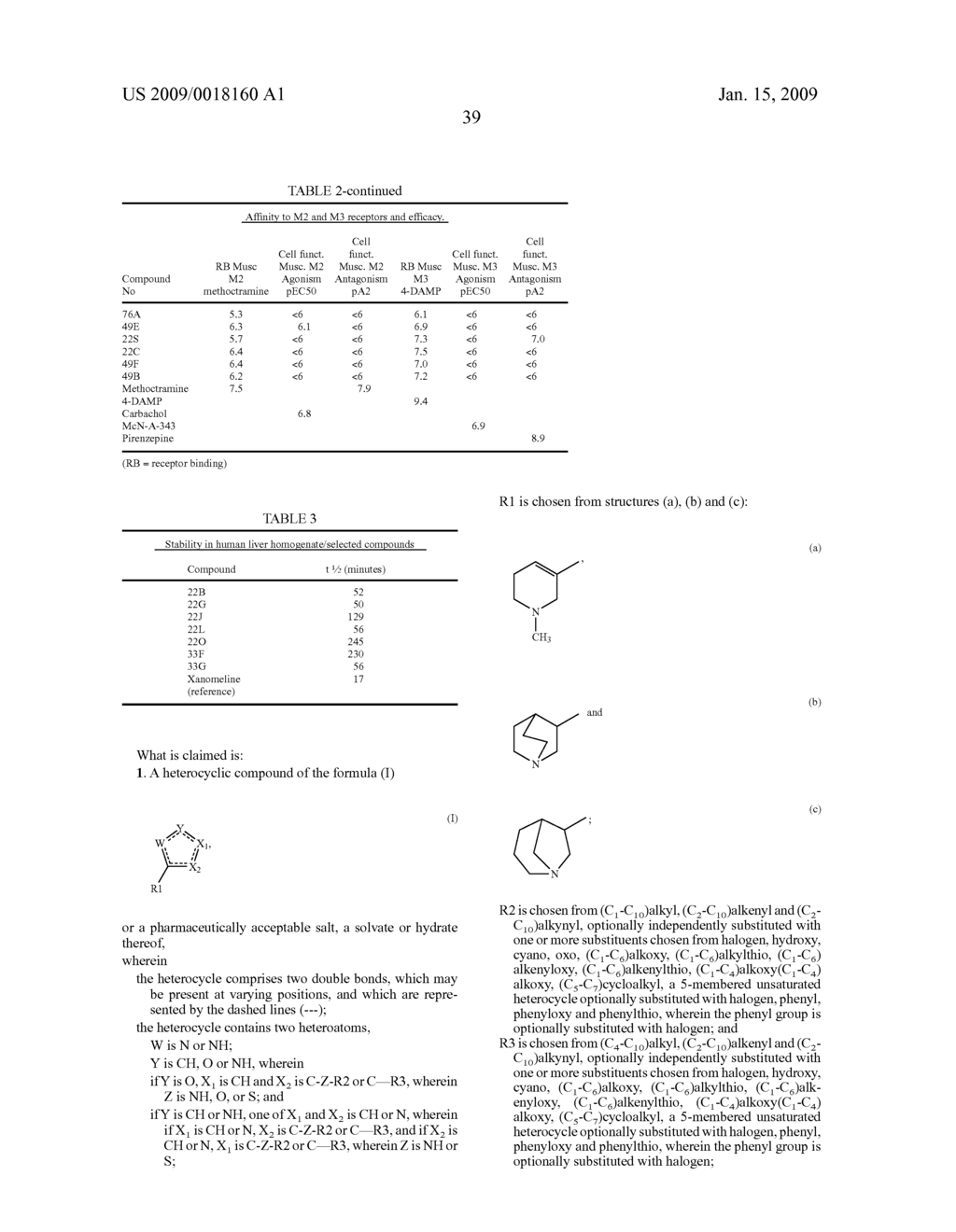 Heterocyclic Compounds with Affinity to Muscarinic Receptors - diagram, schematic, and image 40