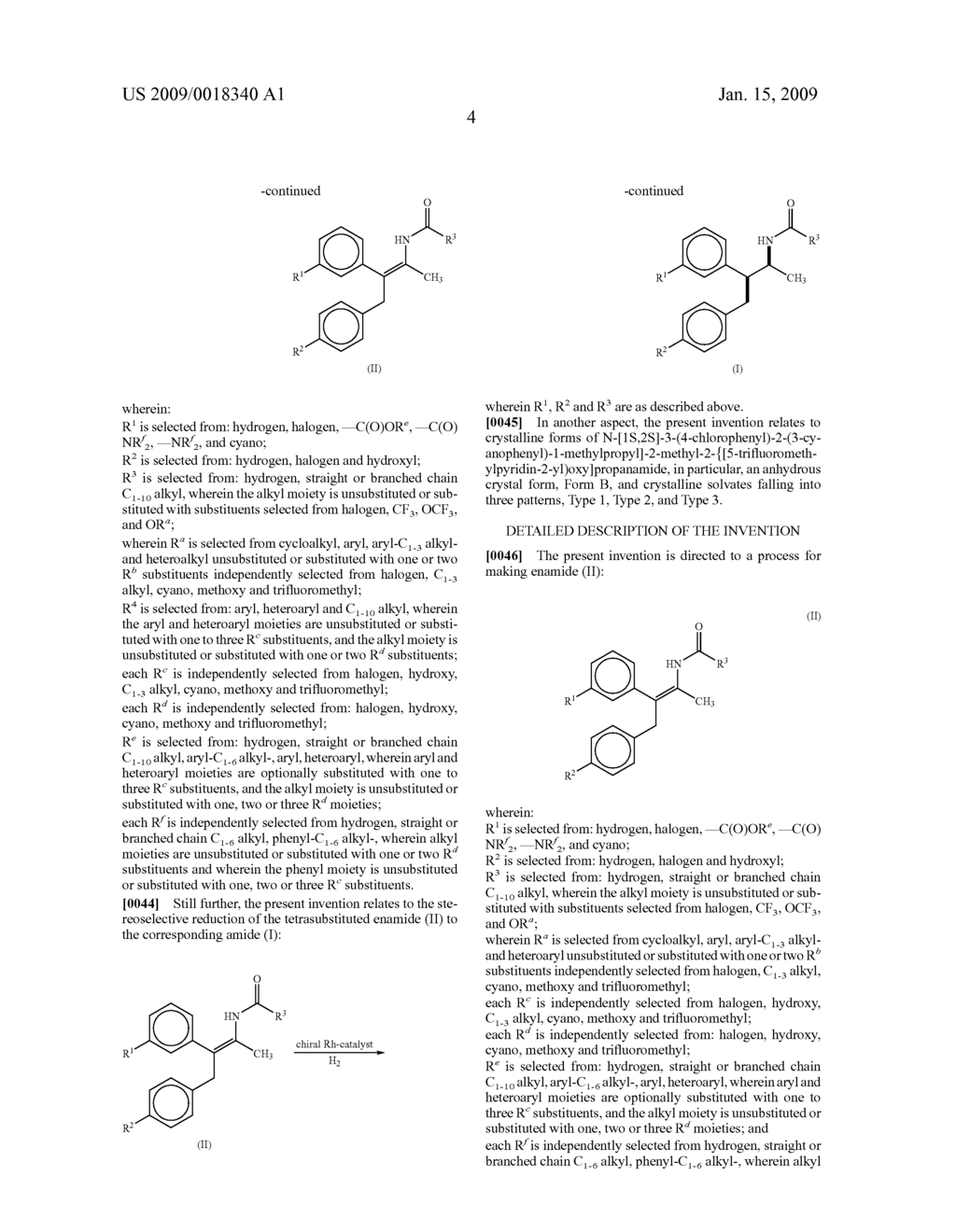 Formation of Tetra-Substituted Enamides and Stereoselective Reduction Thereof - diagram, schematic, and image 33