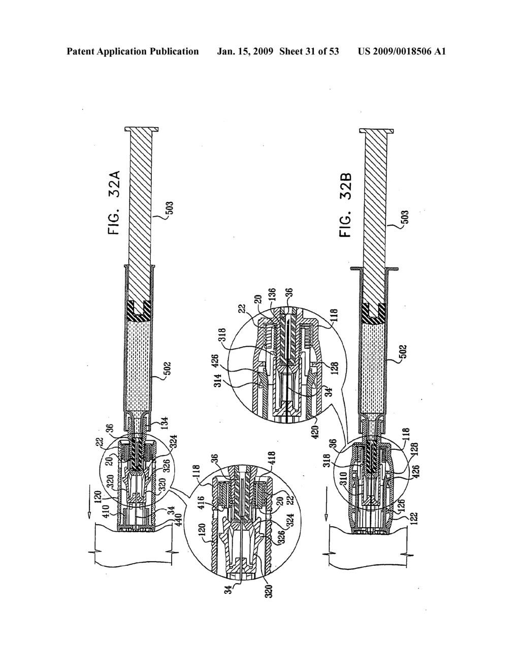 MEDICINAL CONTAINER ENGAGEMENT AND AUTOMATIC NEEDLE DEVICE - diagram, schematic, and image 32