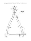 CLAMP FOR POSITIONING A SUPERELASTIC OSTEOSYNTHESIS CLIP diagram and image