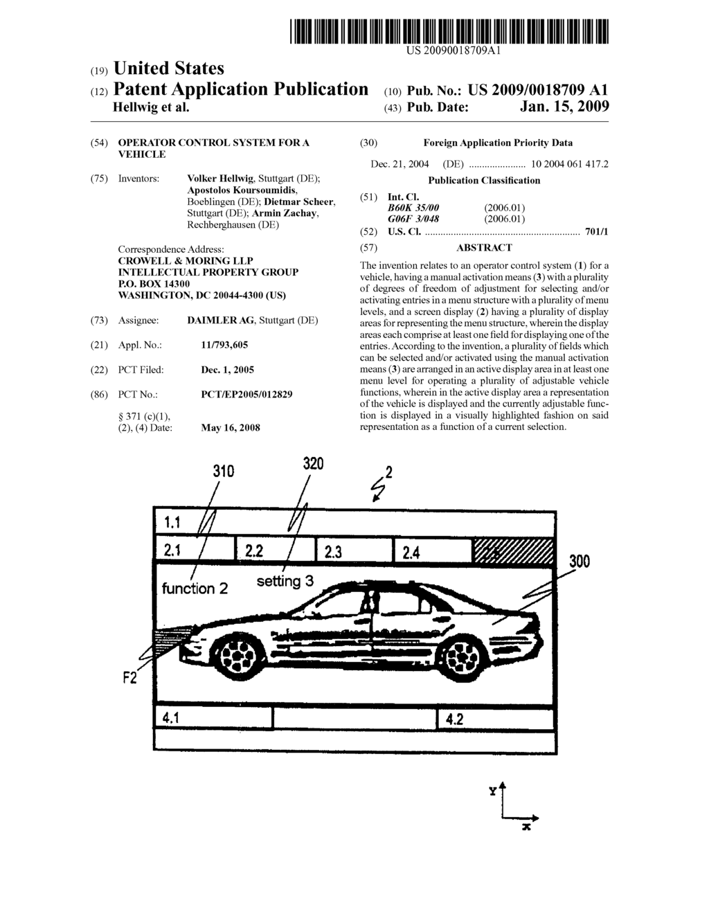 Operator Control System for a Vehicle - diagram, schematic, and image 01