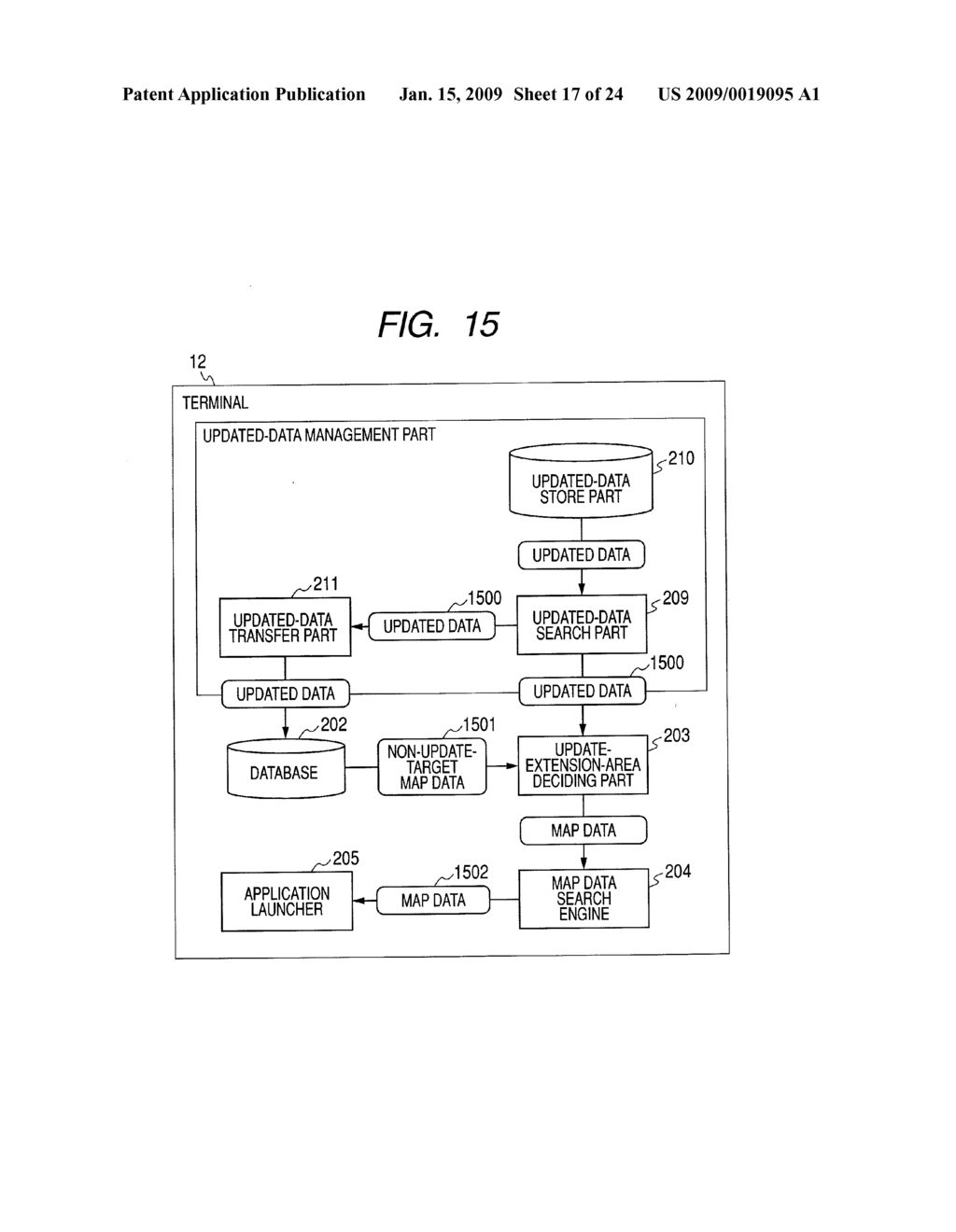 MAP DATA DISTRIBUTION SYSTEM AND MAP DATA UPDATING METHOD - diagram, schematic, and image 18