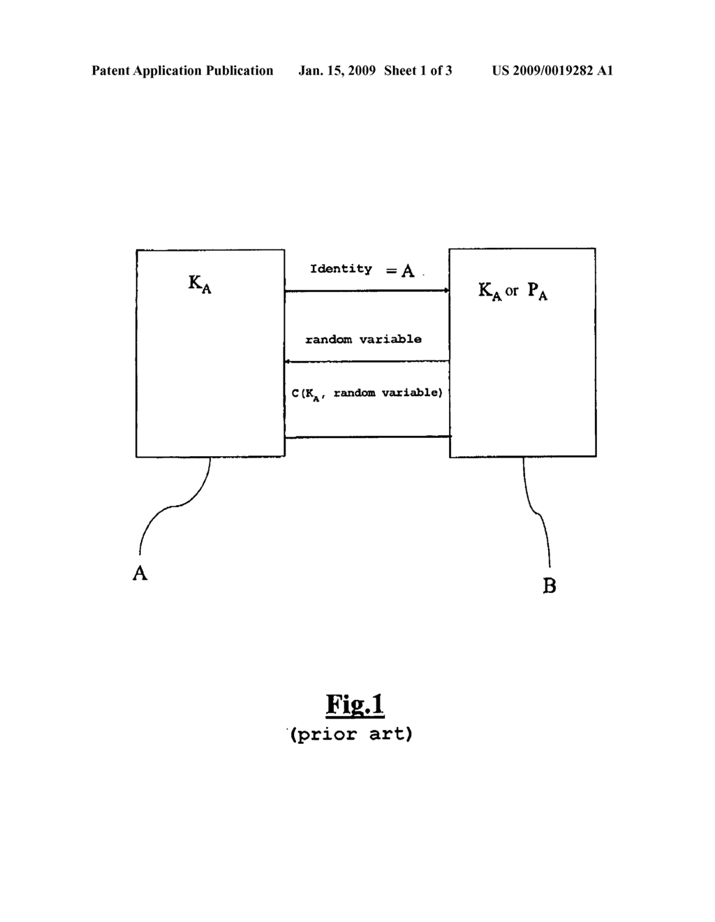 Anonymous authentication method based on an asymmetic cryptographic algorithm - diagram, schematic, and image 02