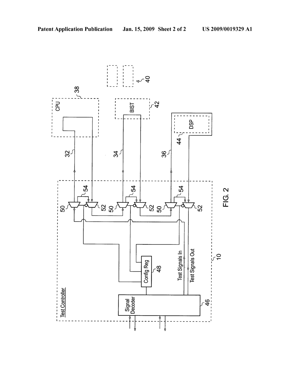 Serial scan chain control within an integrated circuit - diagram, schematic, and image 03