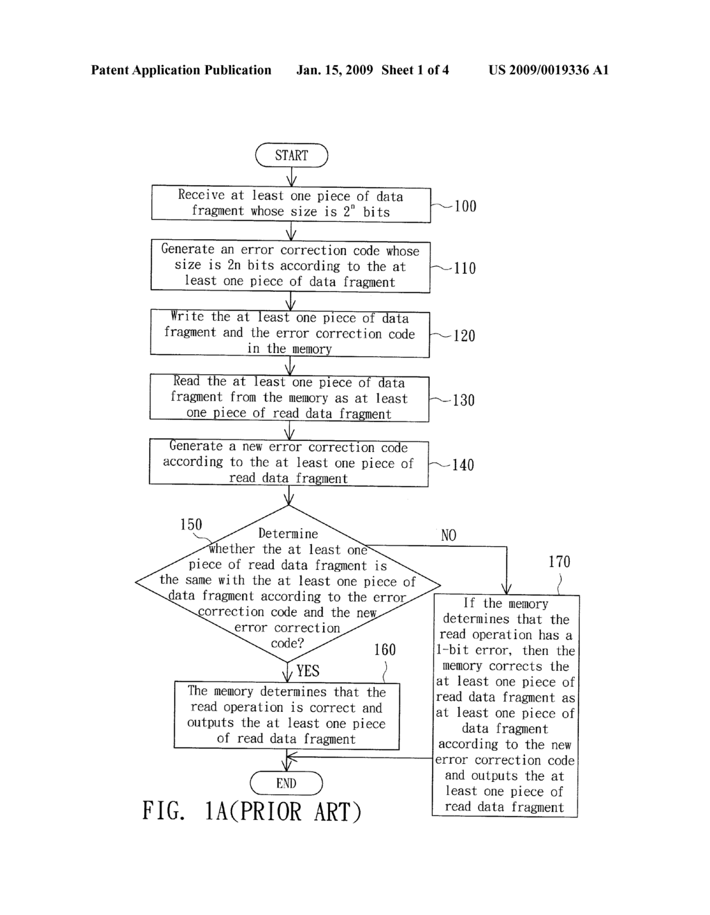 MEMORY AND 1-BIT ERROR CHECKING METHOD THEREOF - diagram, schematic, and image 02