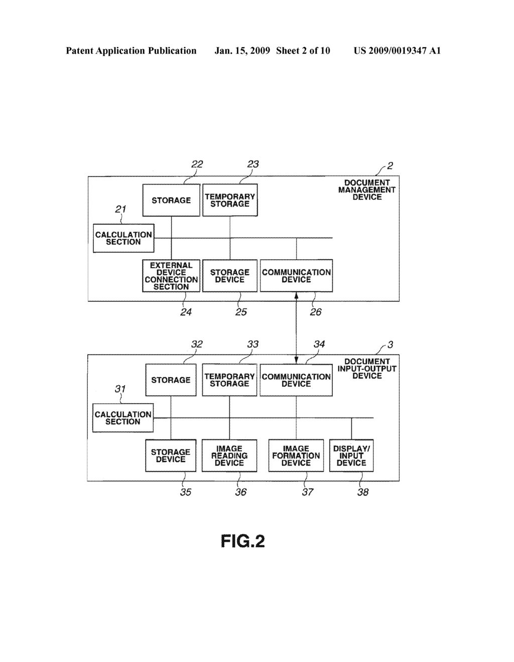 DOCUMENT PROCESSING SYSTEM, DOCUMENT INPUT-OUPUT DEVICE, RECORDING MEDIUM STORING DOCUMENT INPUT-OUTPUT PROGRAM, AND DOCUMENT PROCESSING METHOD - diagram, schematic, and image 03