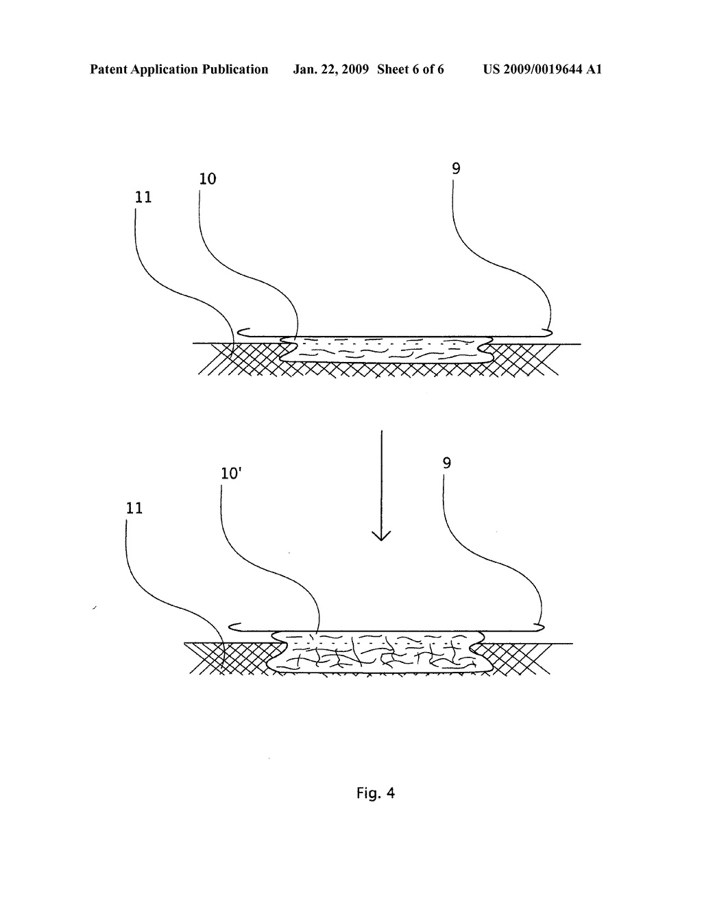 Method of durably grafting decorated cotton fabrics to cotton cloths such as jeans with stencil - diagram, schematic, and image 07