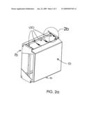 Tension device for attaching a flexible covering to a sign frame diagram and image