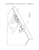 CABLE TENSIONING APPARATUS AND METHOD FOR SECURING A SHEET TO A FRAME diagram and image