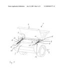 Device for pivoting a lid diagram and image