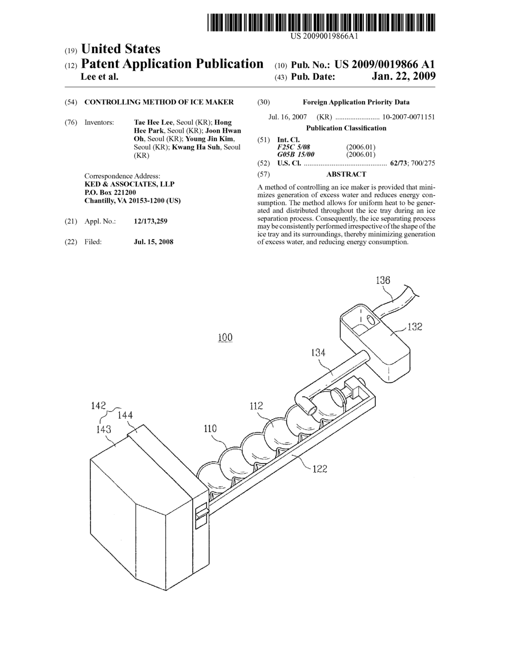 CONTROLLING METHOD OF ICE MAKER - diagram, schematic, and image 01