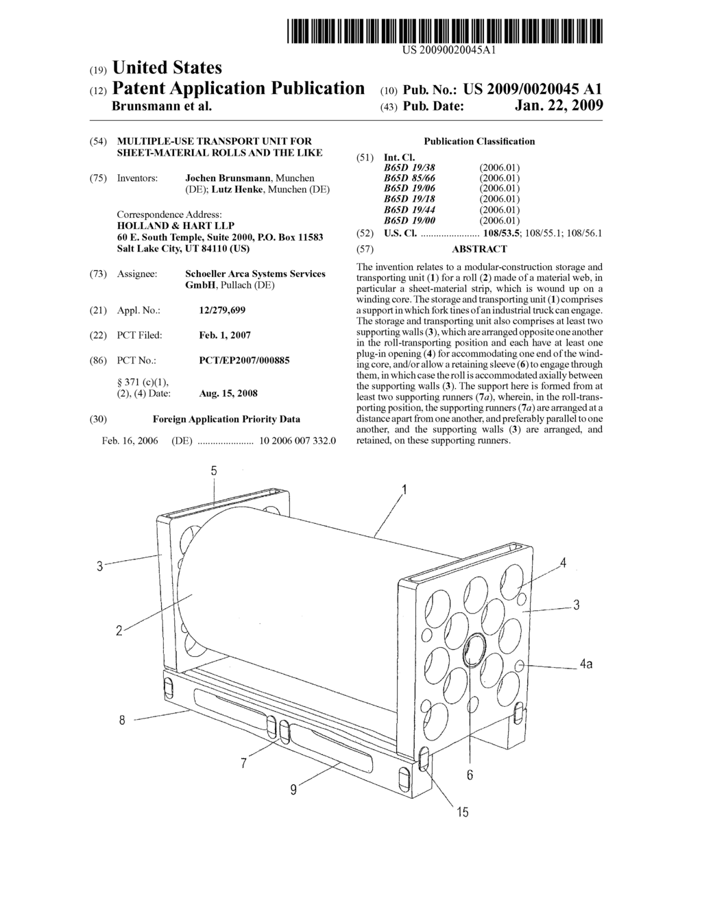 MULTIPLE-USE TRANSPORT UNIT FOR SHEET-MATERIAL ROLLS AND THE LIKE - diagram, schematic, and image 01