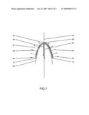 Nasal dilator with cushion layer and variable spring rate diagram and image