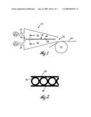 Machine for forming a fibrous web diagram and image