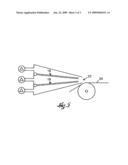 Machine for forming a fibrous web diagram and image