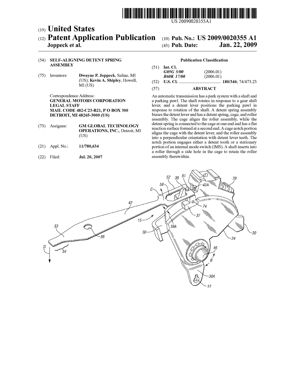 Self-Aligning Detent Spring Assembly - diagram, schematic, and image 01