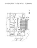 EGG ORIENTING AND ACCUMULATING SYSTEM WITH FORWARD AND REVERSE INTERCONNECTED CONVEYORS FOR PREVENTING EGG OVERFLOW/RIDE UP AND PRIOR TO EXISTING IN INDIVIDUAL ROWS UPON SPOOL BARS diagram and image