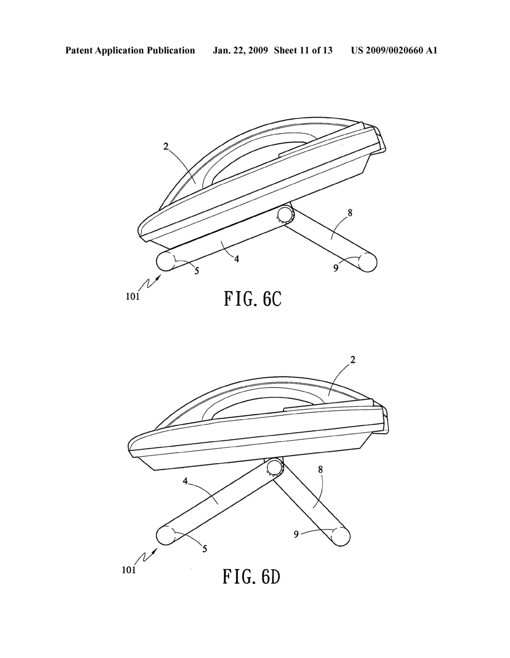 Adjustable stand for electronic devices - diagram, schematic, and image 12