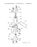 Fixing structure of a rod member for use in shower curtains diagram and image