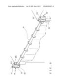 Fixing structure of a rod member for use in shower curtains diagram and image