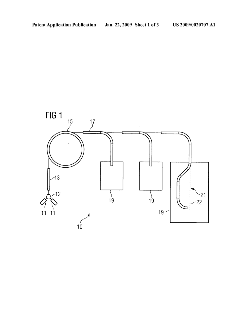 Particle beam application apparatus, radiation device and method for guiding a particle beam - diagram, schematic, and image 02