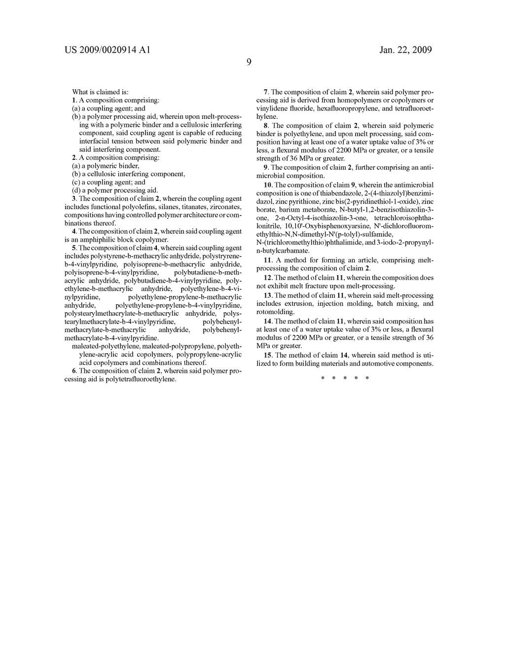 COMPOSITIONS AND METHOD FOR IMPROVING THE PROCESSING OF POLYMER COMPOSITES - diagram, schematic, and image 10