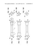 COMBINATION OF THE CHUCKING DEVICE AND A DRILL AND A CHUCKING DEVICE FOR A DRILL WITH CUTTING TIPS ON BOTH ENDS diagram and image