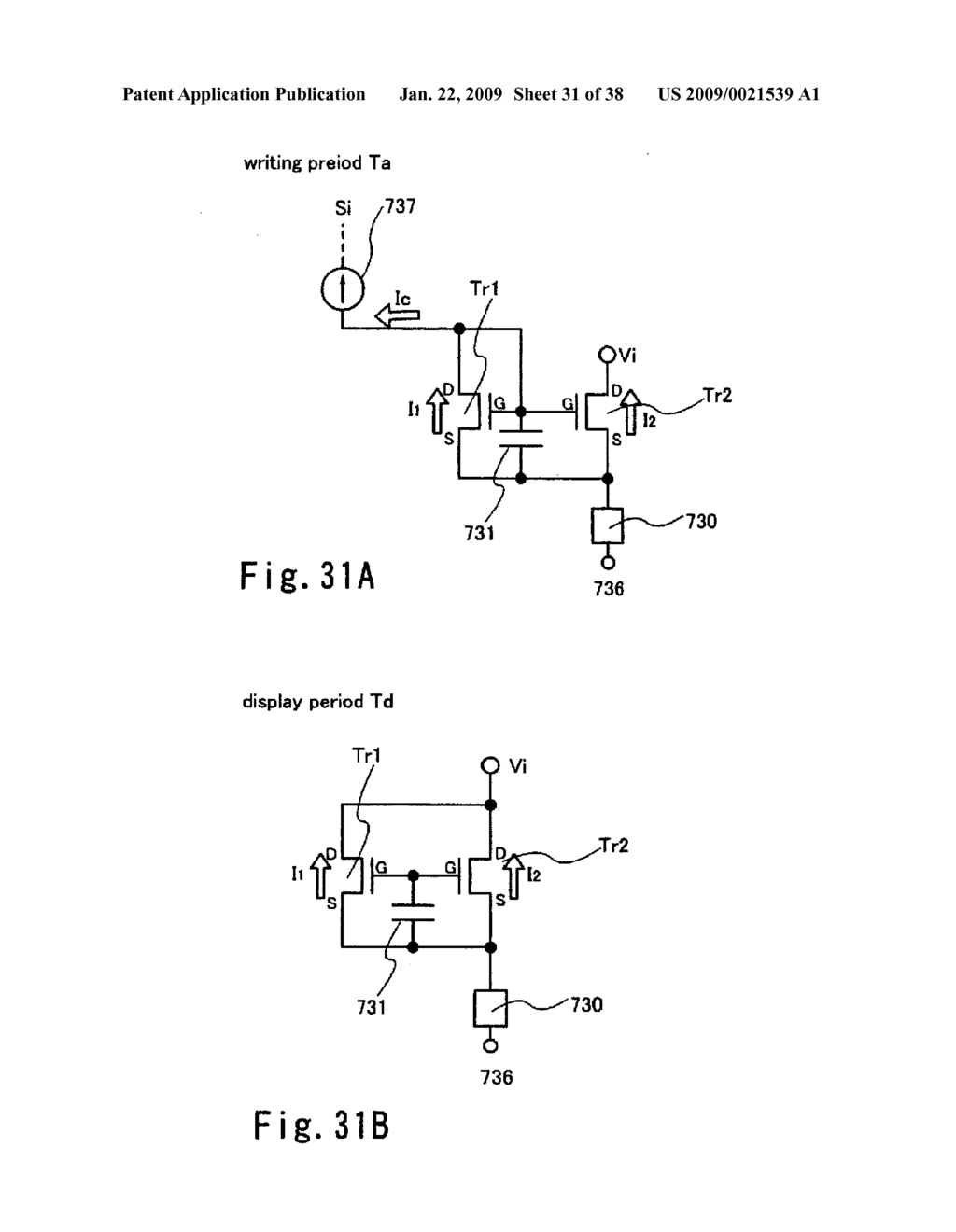 Light Emitting Device, Method of Driving a Light Emitting Device, Element Substrate, and Electronic Equipment - diagram, schematic, and image 32