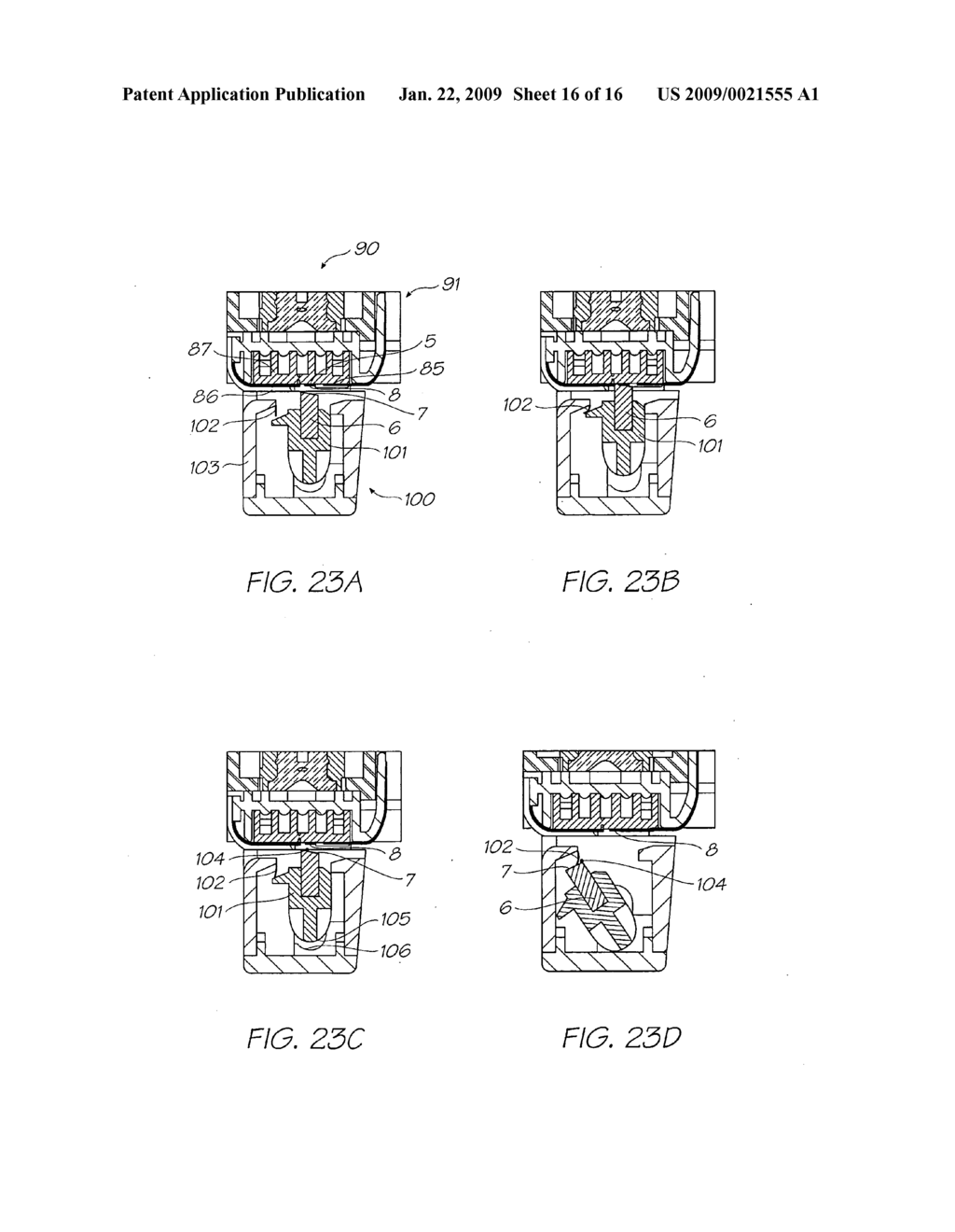 PRINTHEAD MAINTENANCE STATION WITH CURVED CONTACT PAD - diagram, schematic, and image 17