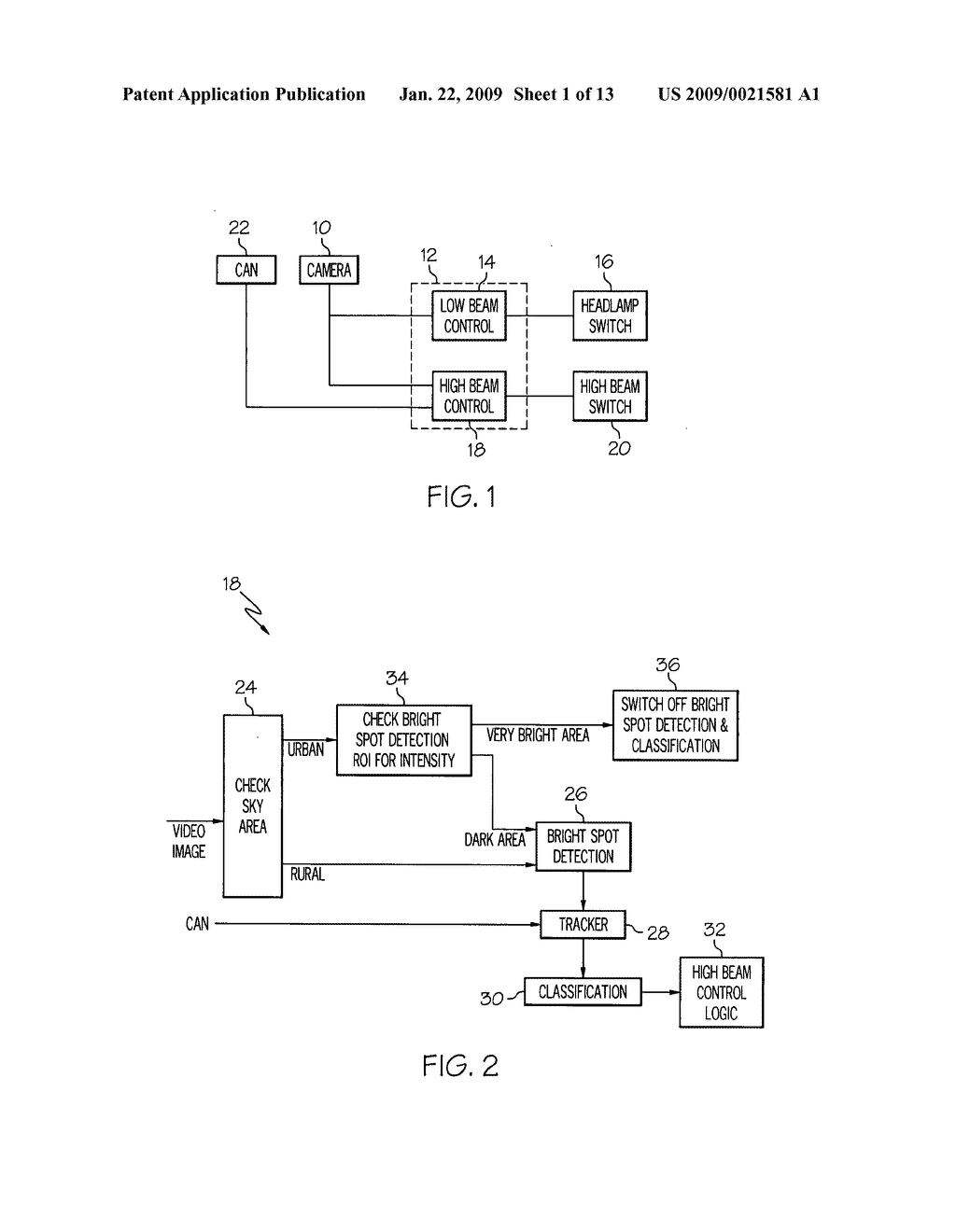 Bright spot detection and classification method for a vehicular night-time video imaging system - diagram, schematic, and image 02