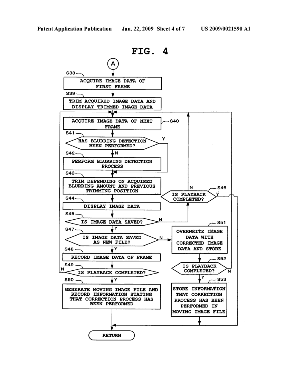 Moving image playback device with camera-shake correction function - diagram, schematic, and image 05