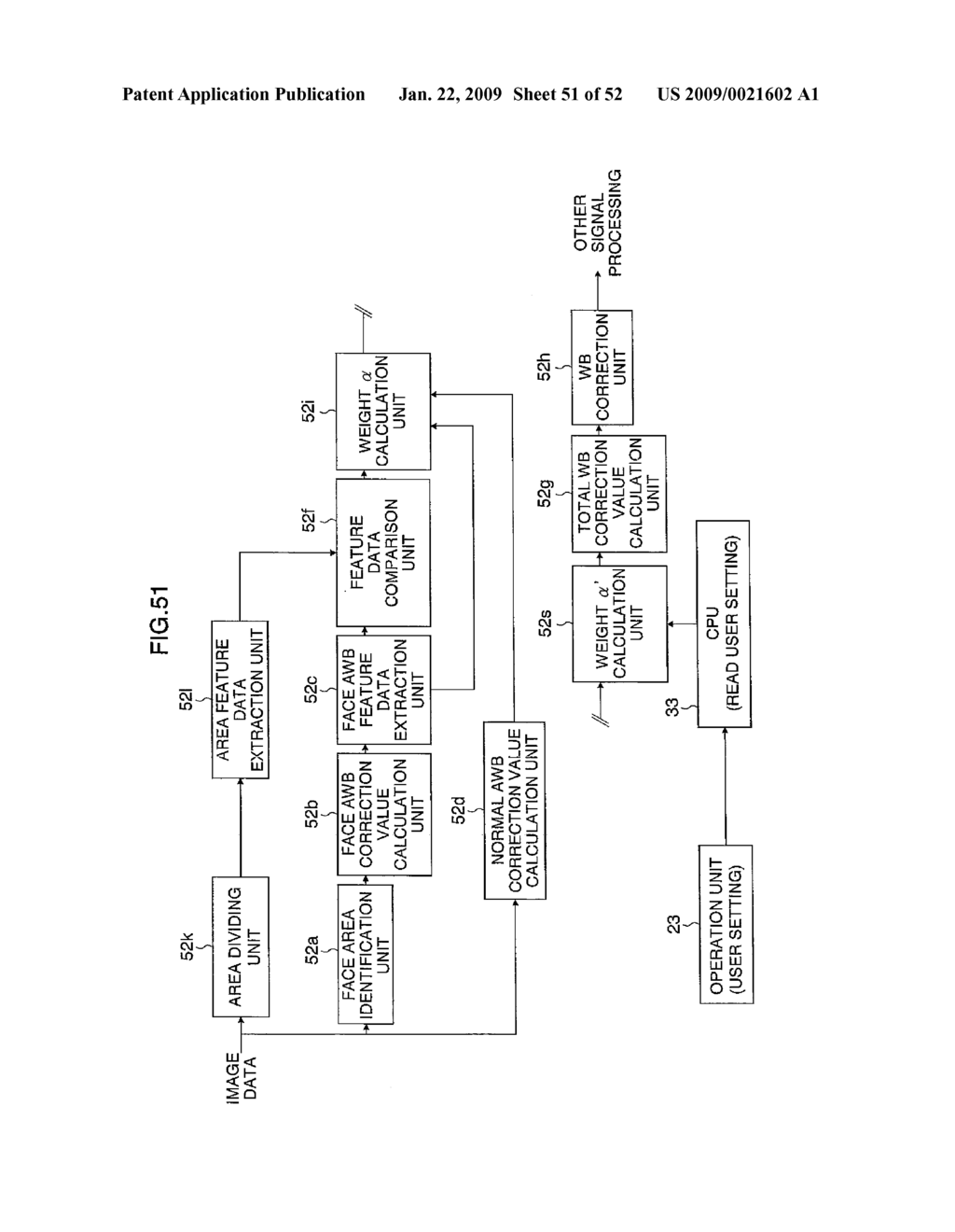 AUTO WHITE BALANCE CORRECTION VALUE CALCULATION DEVICE, METHOD, PROGRAM, AND IMAGE PICKUP DEVICE - diagram, schematic, and image 52