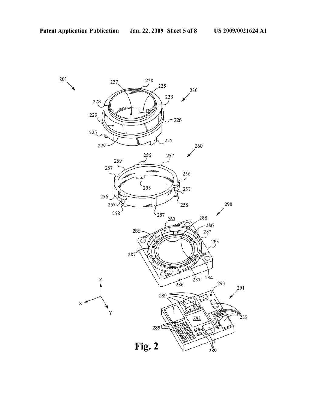 Camera module back-focal length adjustment method and ultra compact components packaging - diagram, schematic, and image 06