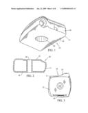 Theft resistant video projector and mount diagram and image