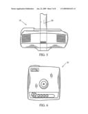 Theft resistant video projector and mount diagram and image