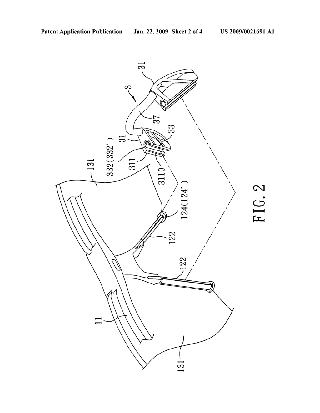 Eyeglasses with an adjustable nose-pad unit - diagram, schematic, and image 03