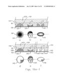 Micro-Optic Security And Image Presentation System Presenting A Synthetically Magnified Image That Appears To Transform Into Another Image diagram and image