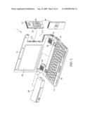 Notebook computer and module of electronic device combinable with the same diagram and image