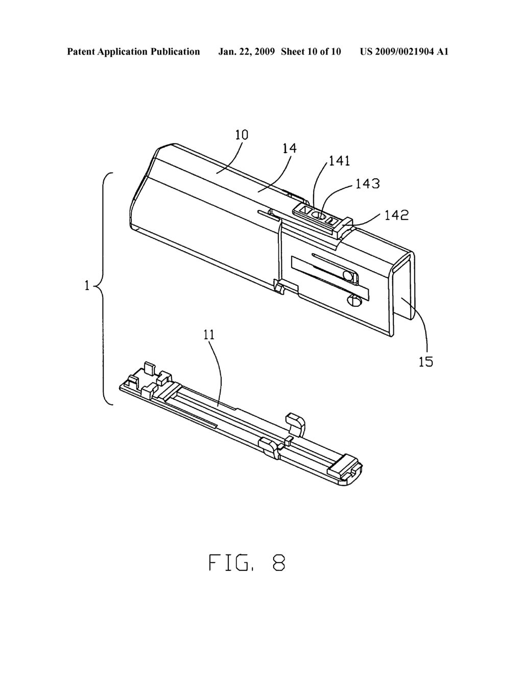 Flash memory device with retractable plug - diagram, schematic, and image 11