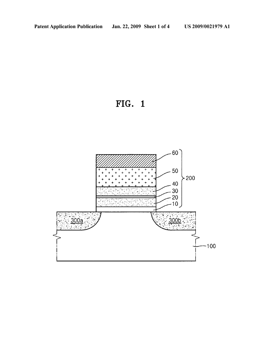 Gate stack, capacitorless dynamic random access memory including the gate stack and methods of manufacturing and operating the same - diagram, schematic, and image 02