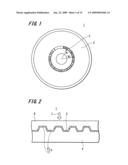 OPTICAL INFORMATION RECORDING MEDIUM AND METHOD OF MARKING BCA (BURST CUTTING AREA) INTO THE SAME diagram and image