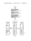 MOBILE COMMUNICATION TERMINAL WITH DUAL-DISPLAY UNIT HAVING FUNCTION OF EDITING CAPTURED IMAGE AND METHOD THEREOF diagram and image