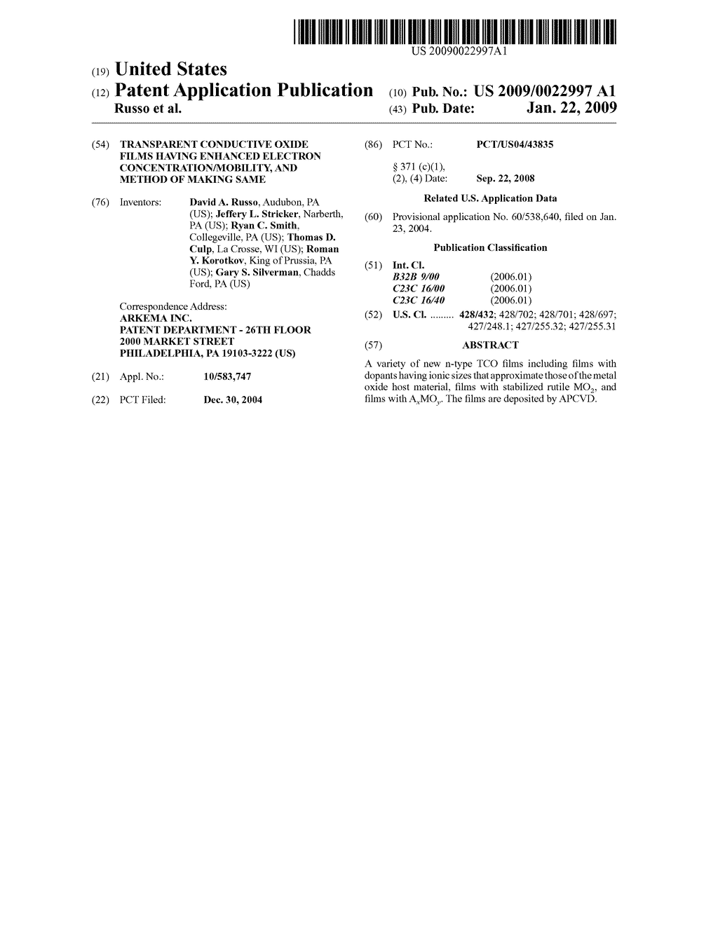 Transparent Conductive Oxide Films Having Enhanced Electron Concentration/Mobility, and Method of Making Same - diagram, schematic, and image 01