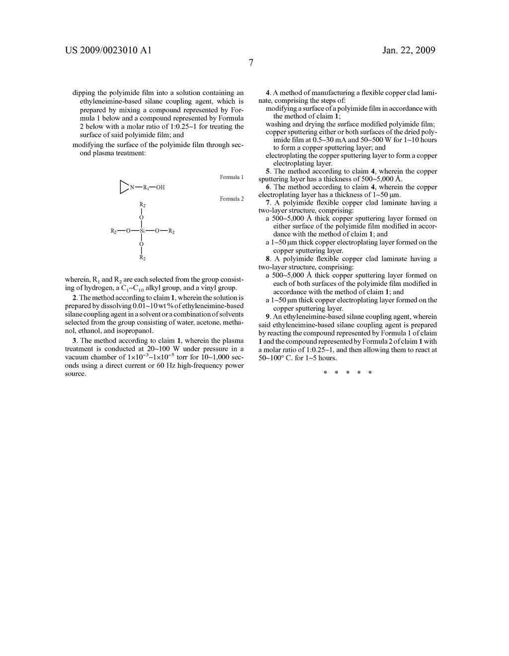 METHOD OF SURFACE MODIFICATION OF POLYIMIDE FILM USING ETHYLENEIMINES COUPLING AGENT, MANUFACTURING METHOD OF FLEXIBLE COPPER CLAD LAMINATE AND ITS PRODUCT THEREBY - diagram, schematic, and image 16