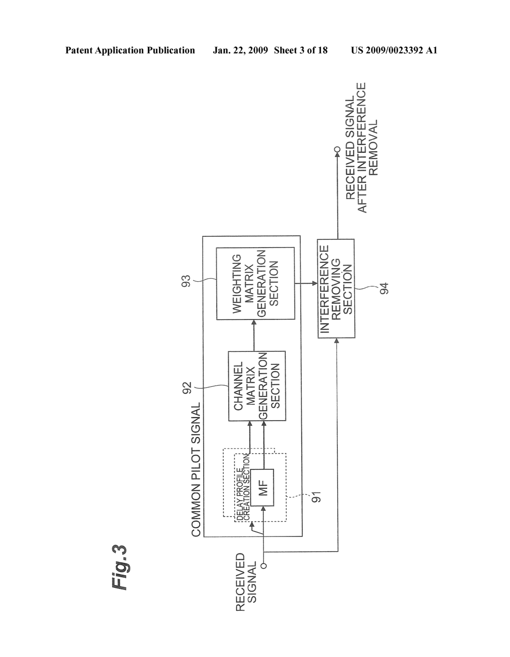 MOBILE COMMUNICATION TERMINAL AND METHOD FOR CONTROLLING ACTIVATION OF MULTI-PATH INTERFERENCE REMOVING APPARATUS - diagram, schematic, and image 04